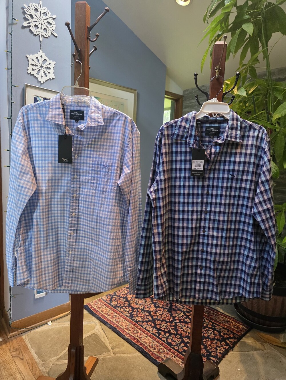 RODD & GUNN NEW ZEALAND BUNDLE OF TWO LONG SLEEVE SHIRTS XL